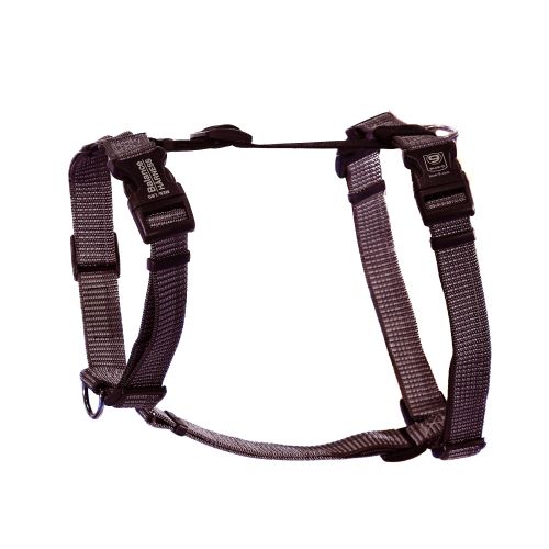 Grey Fog Reflective Balance Harness Bundle with 6' Leash